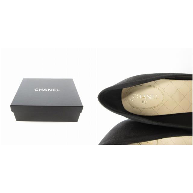 CHANEL シャネル パンプス カーフ 黒 レディース中古 楽天スーパーセール！中古良品 シャネル パテント