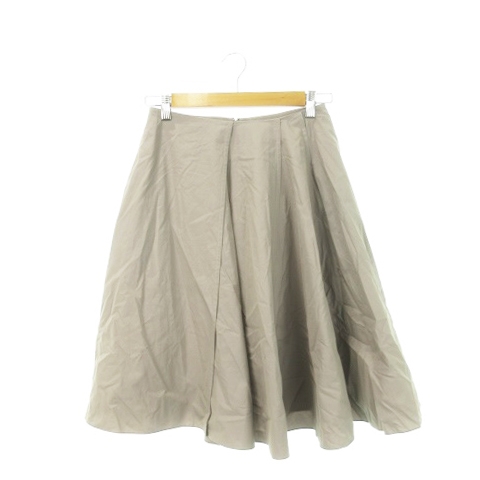 JIL SANDER ひざ丈スカート 34(XXS位) グレーベージュ 【古着】【中古  