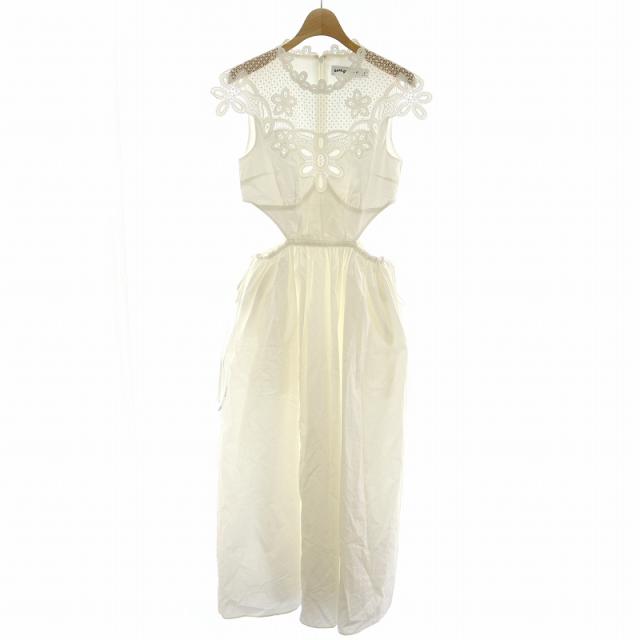 self-portrait ホワイトレースワンピース 半袖 self-portrait ホワイト