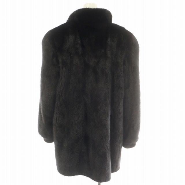 中古】サガミンク SAGA MINK 銀サガ ファーコート ロング 総裏地