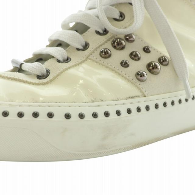 中古】ジミーチュウ JIMMY CHOO スニーカー エナメル スエード