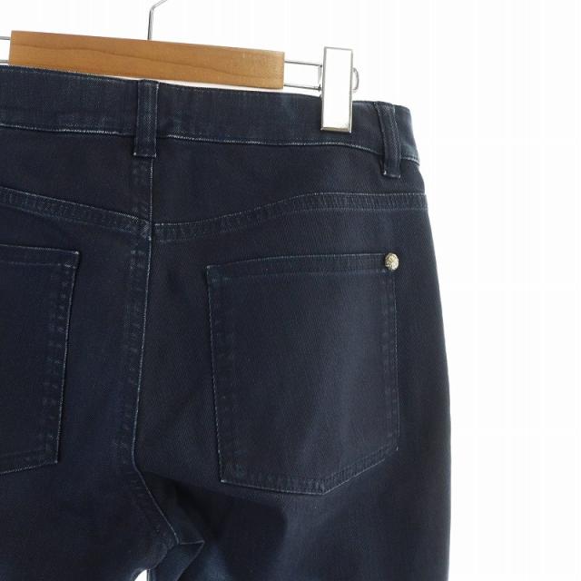 中古】シャネル CHANEL ストレート デニムパンツ スキニー ジップ