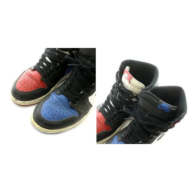 【中古】ナイキ NIKE エアジョーダン1 Air Jordan 1  レトロハイトップ3 Retro High Top 3 スニーカー 27.0 赤 青 中古】ナイキ NIKE エアジョーダン1 Air Jordan 1 レトロハイトップ3