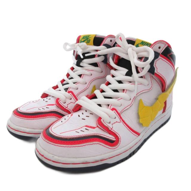 【中古】ナイキ NIKE Gundam Unicorn × Nike SB Dunk High PRO QS "UNICORN" スニーカー シューズ ハイカット 25cm
