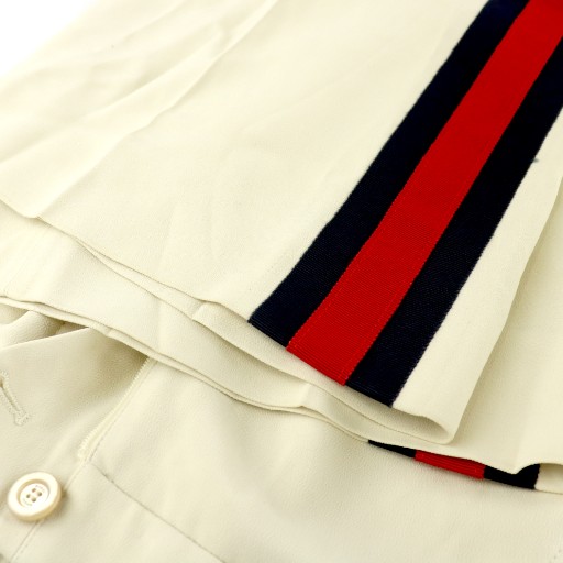 中古】グッチ GUCCI トラック ワイド パンツ パンツ ジャージ フレア