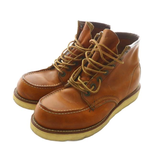 【中古】REDWING 875 6-inch Classic Moc ショートブーツ レザー アイリッシュセッター レースアップ 6 24cm 茶色