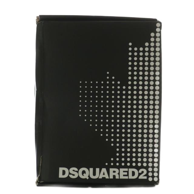 【中古】ディースクエアード DSQUARED2 Spiker スニーカー レザー スエード ローカット ロゴ 刺繍 39 24.5cm 白