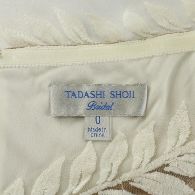 【中古】タダシショージ TADASHI SHOJI ドレス ワンピース ノースリーブ ロング レース 0 XXS 白 BNQ20118LBR