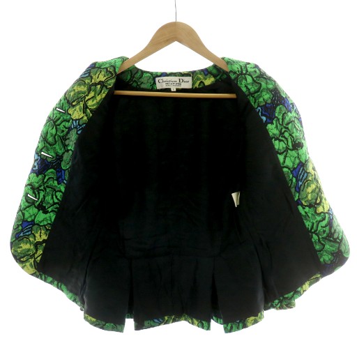 クリスチャンディオール プレタポルテ セットアップ ジャケット 絹 9 青