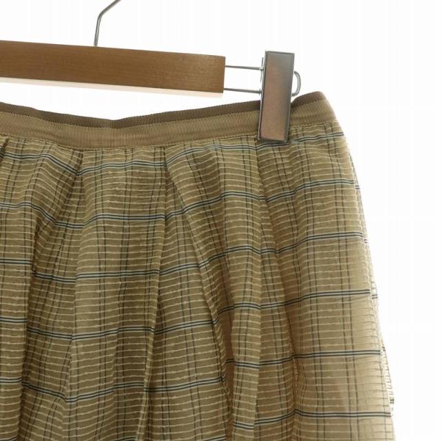 中古】FOXEY 24年製 Jeanne フレアスカート 絹 シルク ひざ丈 レース