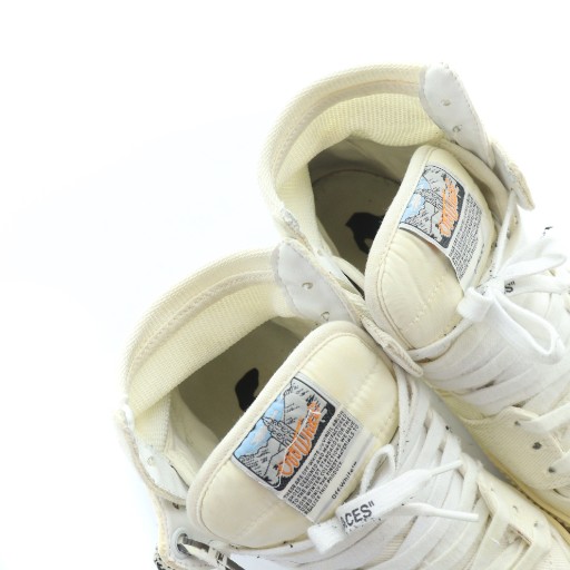 【中古】オフホワイト OFF WHITE ハイカットスニーカー シューズ 靴 ロゴ キャンバス 42 26.5cm 白 ホワイト