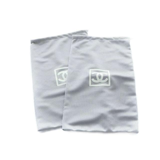 【中古】シャネル CHANEL サンダル ミュール ロゴ ココマーク ハイヒール スエード エナメル 35 22.5cm 黒 ブラック