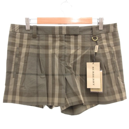 【中古】未使用品 バーバリー ロンドン BURBERRY LONDON タグ付き チェックショートパンツ ハーフ ショーツ 42