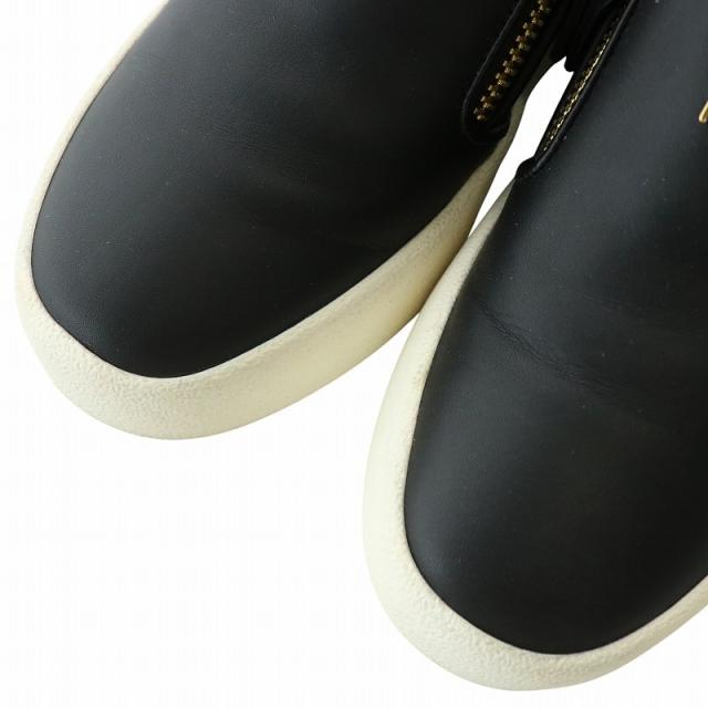 【中古】GIUSEPPE ZANOTTI DESIGN MAY LONDON スリッポン スニーカー ローカット ロゴ 35.5 22.5cm 黒 RW70006