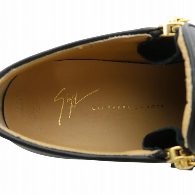【中古】GIUSEPPE ZANOTTI DESIGN MAY LONDON スリッポン スニーカー ローカット ロゴ 35.5 22.5cm 黒 RW70006