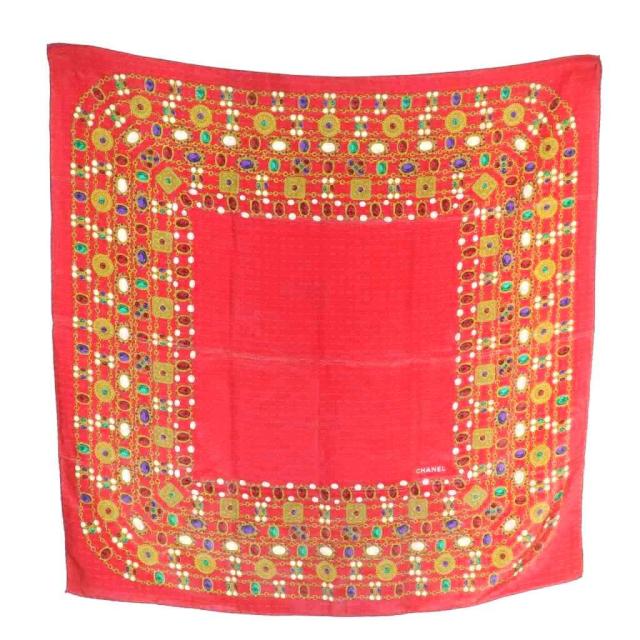 エルメス カレ90 BRIDES de GALA 式典用馬靭 スカーフ ピンク ホワイト