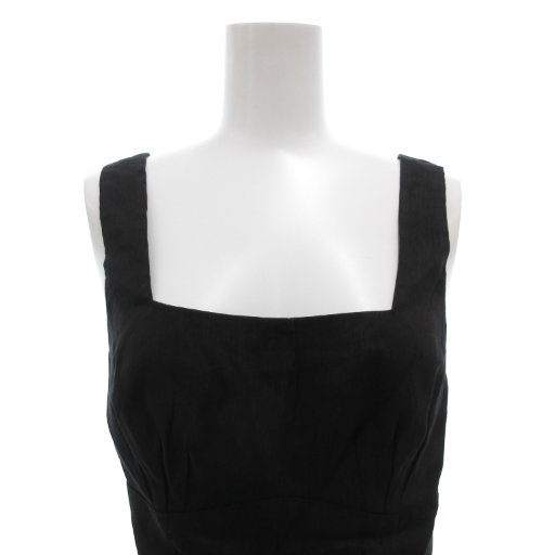 【中古】アジェ Aje オーデットプリーツミディドレス Audette Pleated Midi Dress ノースリーブワンピース ロング 6