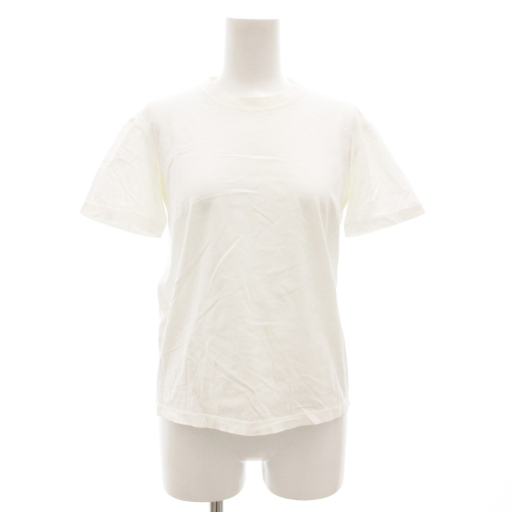 【中古】プラダ PRADA Tシャツ カットソー 半袖 クルーネック 三角タグ S 白 ホワイト /GV ■GY19 レディース