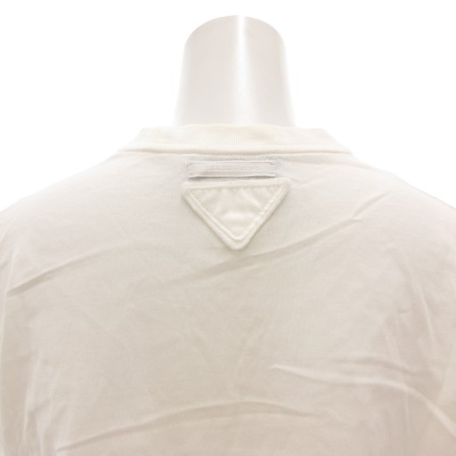 【中古】プラダ PRADA Tシャツ カットソー 半袖 クルーネック 三角タグ S 白 ホワイト /GV ■GY19 レディース_5