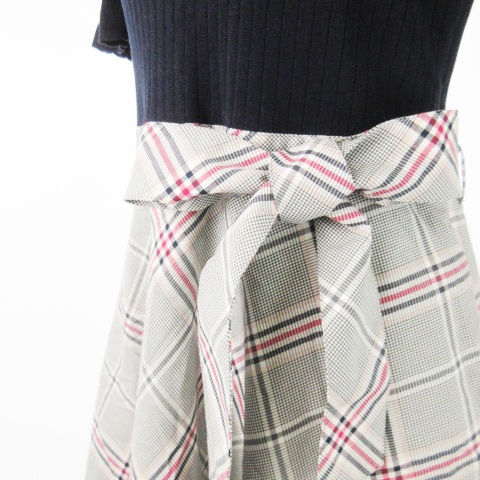 中古】ブルーレーベルクレストブリッジ ドッキングワンピース ひざ丈