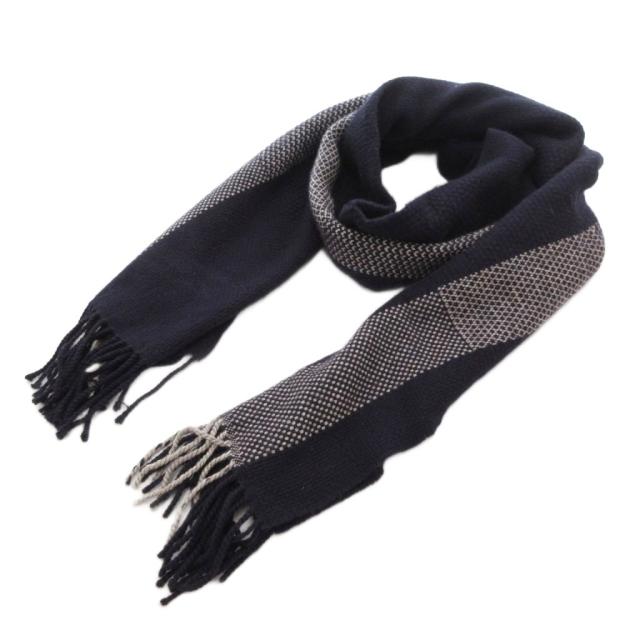 フェラガモマフラー フェラガモ マフラー グレー カシミア ウール 未