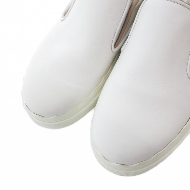 【中古】クロエ CHLOE LAUREN TICA ローレン スリッポン スニーカー レザー 35 22.0cm 白 /UO ■GY19 レディース