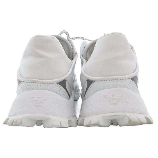 【中古】エンポリオアルマーニ EMPORIO ARMANI ダッド スニーカー シューズ ローカット イーグル ロゴ US8 26.0cm 白