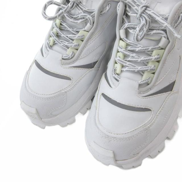 【中古】エンポリオアルマーニ EMPORIO ARMANI ダッド スニーカー シューズ ローカット イーグル ロゴ US8 26.0cm 白