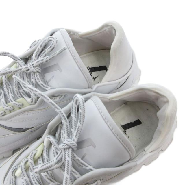 【中古】エンポリオアルマーニ EMPORIO ARMANI ダッド スニーカー シューズ ローカット イーグル ロゴ US8 26.0cm 白