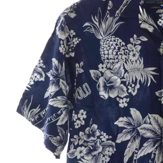 中古】POLO RALPH LAUREN CUSTOM FIT アロハシャツ オープンカラー