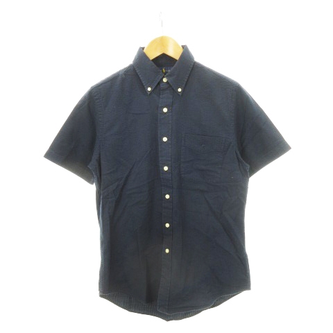 中古】ラルフローレン RALPH LAUREN ボタンダウンシャツ 半袖 シア