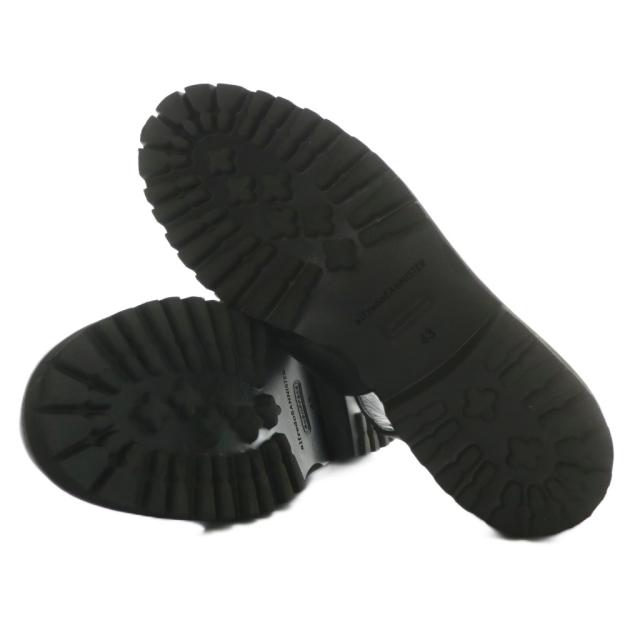 【中古】alfredoBANNISTER グルカサンダル 牛革 レザー ボリュームソール ベルト 43 27.5cm 黒 52461005055