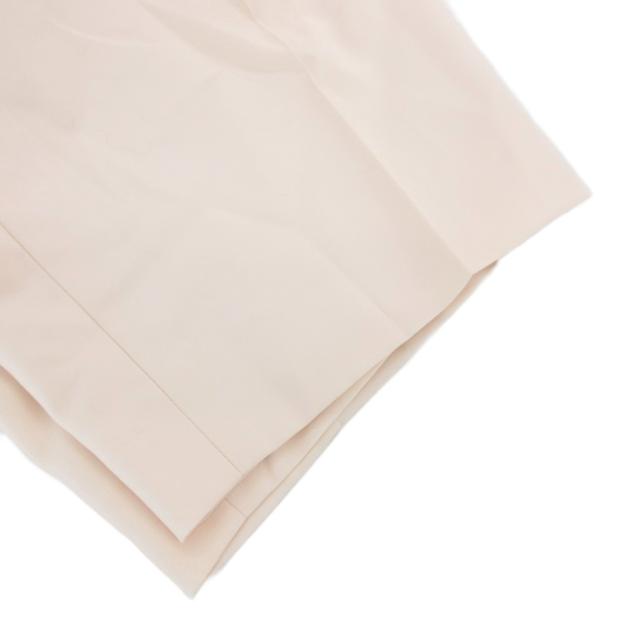 【中古】エルメス HERMES タックハーフパンツ ショート センタープレス ウール 裏地シルク 40 白 ホワイト /GV_5