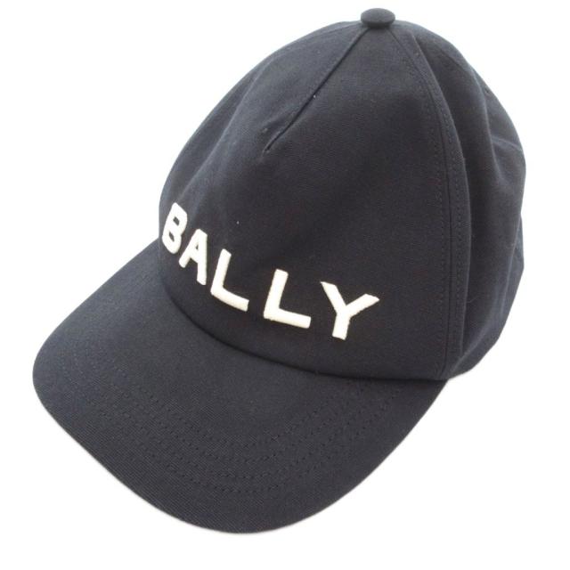 【中古】未使用品 バリー BALLY タグ付き キャップ 帽子 ロゴ刺繍 イタリア製 58 黒 ブラック /UO ■GY19 中古】未使用品 バリー BALLY タグ付き キャップ 帽子 ロゴ刺繍