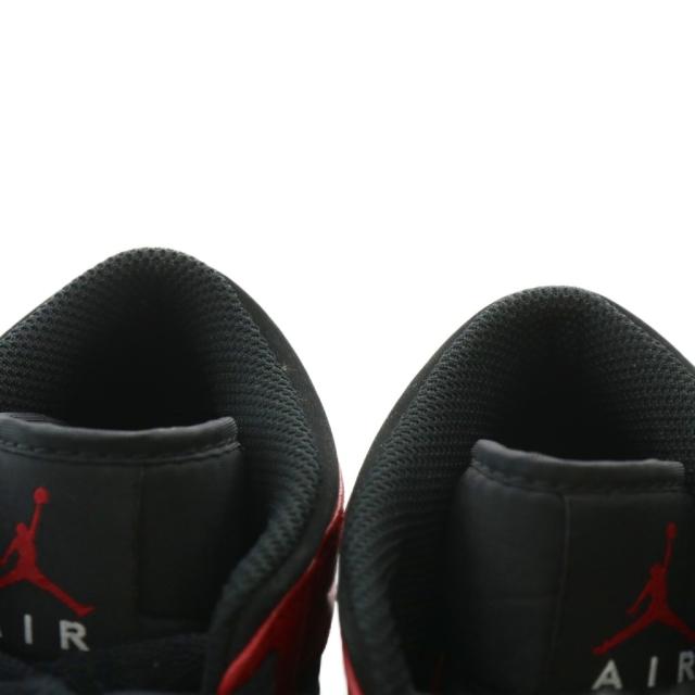 【中古】ナイキ NIKE Air Jordan 1 Mid Reverse Bred スニーカー レザー ハイカット US7.5 25.5cm 赤 黒 554724-054