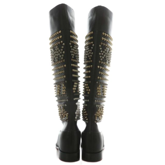 中古】クリスチャンルブタン Christian louboutin ロングブーツ レザー
