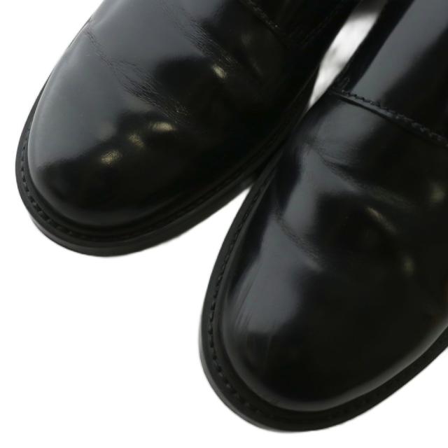 【中古】TOD'S GOMMA BASSO 59C MONK FIBBIE ローファー ドレスシューズ ダブルモンクストラップ 38.5 25.5cm 黒