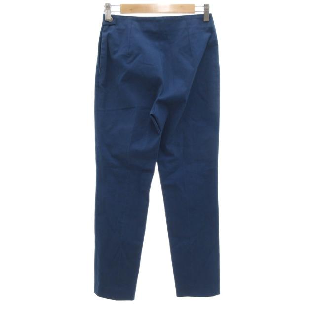 【中古】エルメス HERMES パンツ アンクル丈 セリエボタン 34 青 ブルー /UO ■GY19 ☆AA★ レディース 中古】エルメス HERMES パンツ アンクル丈 セリエボタン 34 青 ブルー