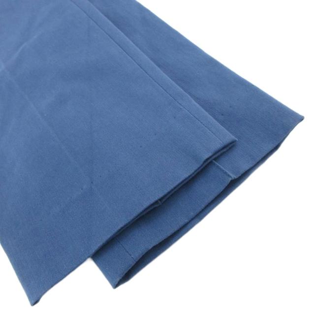 中古】エルメス HERMES パンツ アンクル丈 セリエボタン 34 青 ブルー