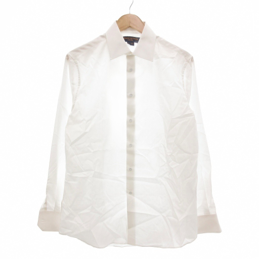 【中古】ルイヴィトン LOUIS VUITTON UNIFORMS ワイシャツ ドレスシャツ 39 白 ホワイト ロゴボタン 長袖 /UO