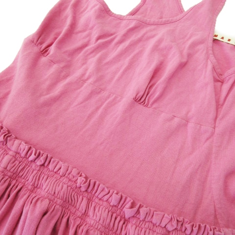 中古】マルニ MARNI ワンピース ロング ノースリーブ 切替 ウエスト