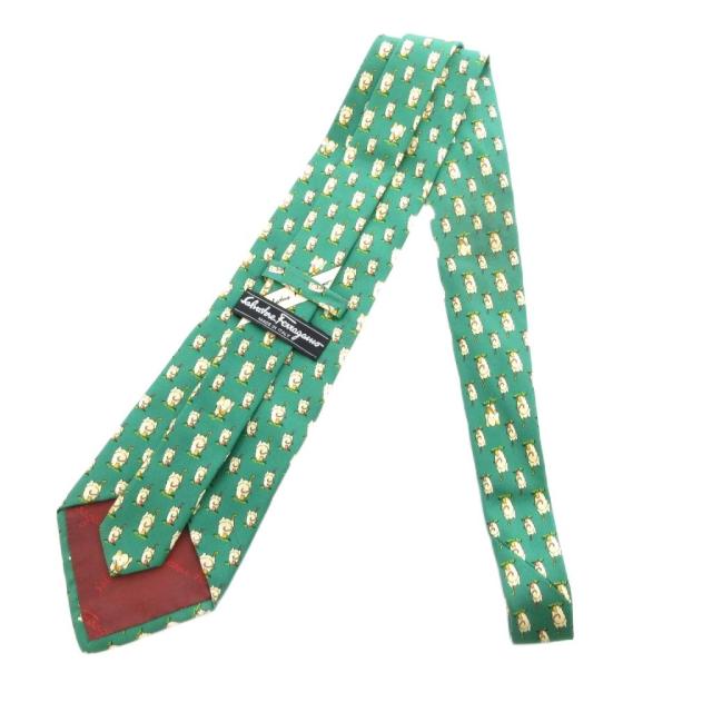 中古】サルヴァトーレフェラガモ Salvatore Ferragamo ネクタイ ゾウ