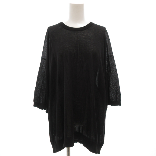 【中古】チノ CINOH 25SS コットン ビッグ ニット Tシャツ COTTON BIG KNIT T-SHIRT カットソー 七分袖 38