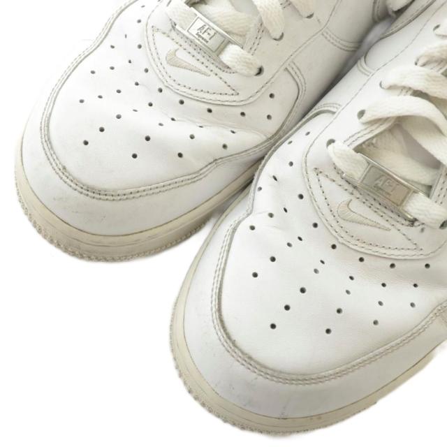 【中古】NIKE × Supreme Air Force 1 Low White スニーカー レザー ローカット ロゴ US11.5 29.5cm 白 CU9225-100