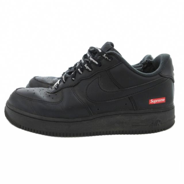 【中古】ナイキ NIKE SUPREME AIR FORCE 1 LOW CU9225-001 シュプリーム エアフォース 1 ロー スニーカー 27cm 黒