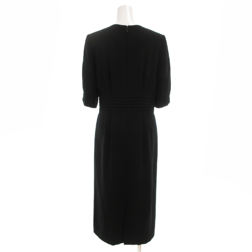 【中古】クロエ CHLOE ヴィンテージ ブラックフォーマル アンサンブル ジャケット ワンピース ちりめん 9 ブラック 中古】クロエ CHLOE ヴィンテージ ブラックフォーマル アンサンブル