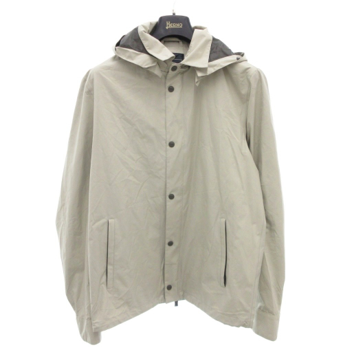 【中古】ヘルノ HERNO Laminar GORE-TEX ラミナー ゴアテックス マウンテン パーカー ジャケット 52 グレー メンズ