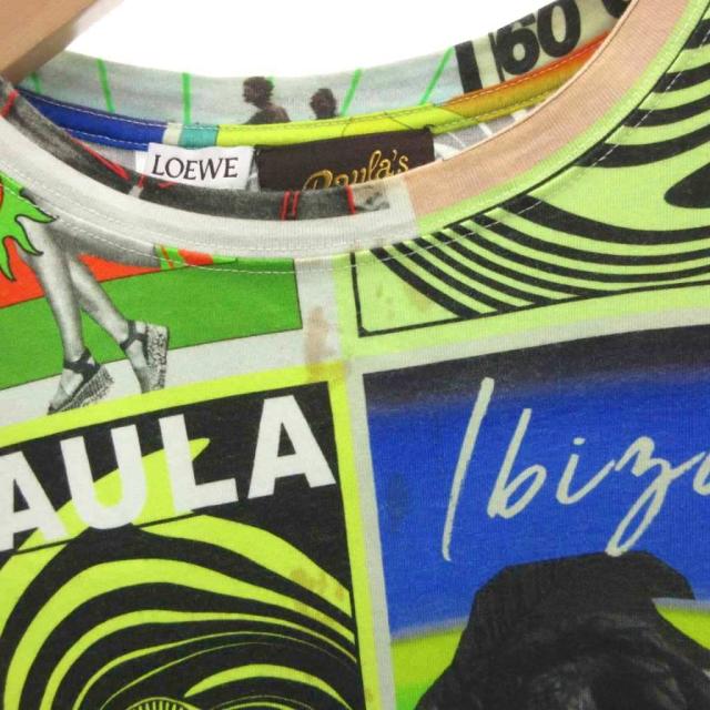 【中古】ロエベ LOEWE パウラズ Tシャツ 半袖 S マルチカラー 総柄 /FF ■GY19 メンズ 中古】ロエベ LOEWE パウラズ Tシャツ 半袖 S マルチカラー 総柄 /FF