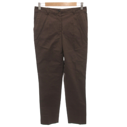 【中古】未使用品 ドルチェ&ガッバーナ ドルガバ DOLCE&GABBANA タグ付き パンツ チノパン テーパード 40 茶