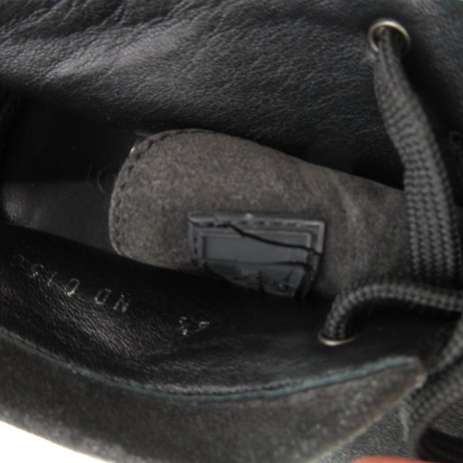 【中古】ルイヴィトン LOUIS VUITTON ドライビングシューズ スニーカー 6.5 25.5cm スエード レザー ロゴ 黒